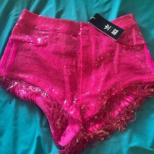 IVY PARK Athletic Shorts Vibrant Pink High-Waisted
